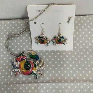 Crab Jewelry Set